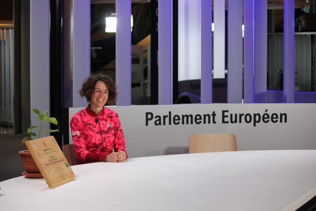 Paola Gianotti al Parlamento Europeo. Foto archivio Paola Gianotti