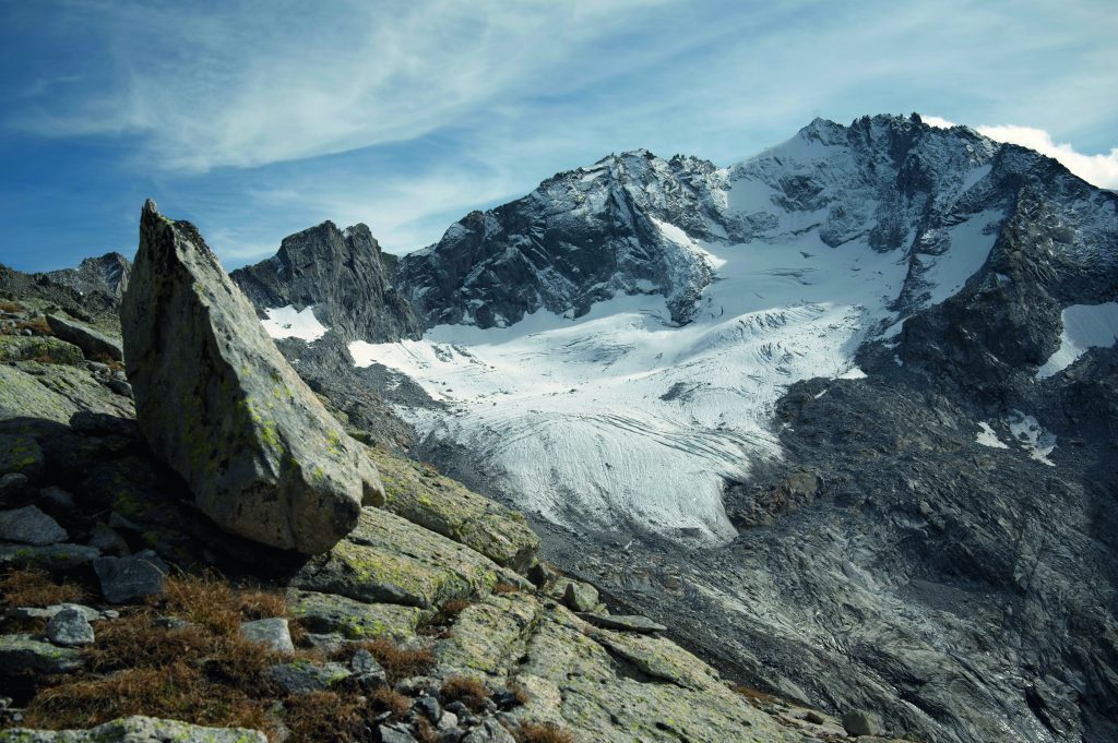 La parete nord della Cima di Cantone (3354 m). Foto @ Umberto Isman