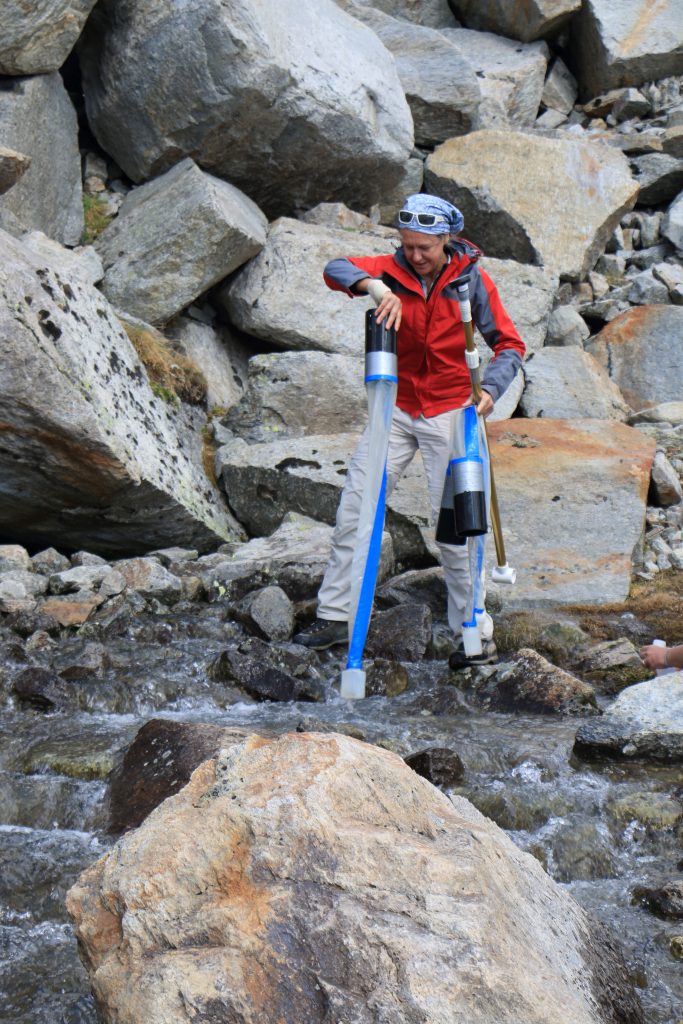 Campionamenti su rock glaciers in Alto Adige - Foto Libera Università di Bolzano