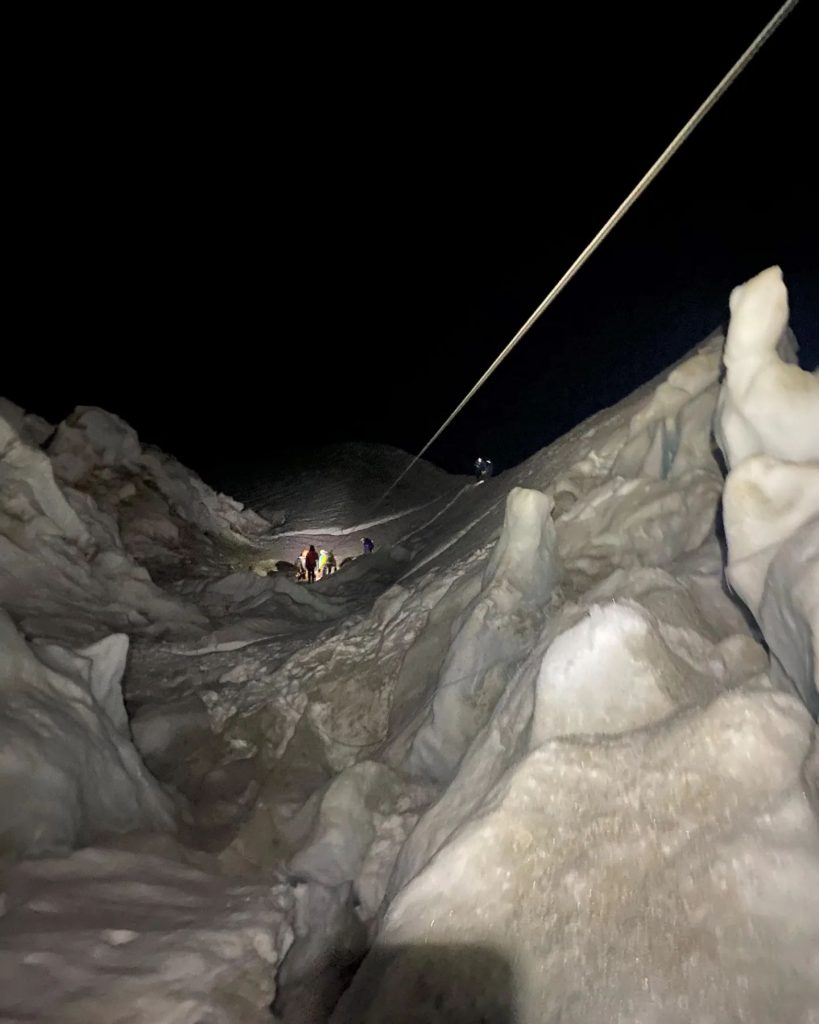 Durante i soccorsi sul Cerro Torre. Foto Facebook Thomas Huber