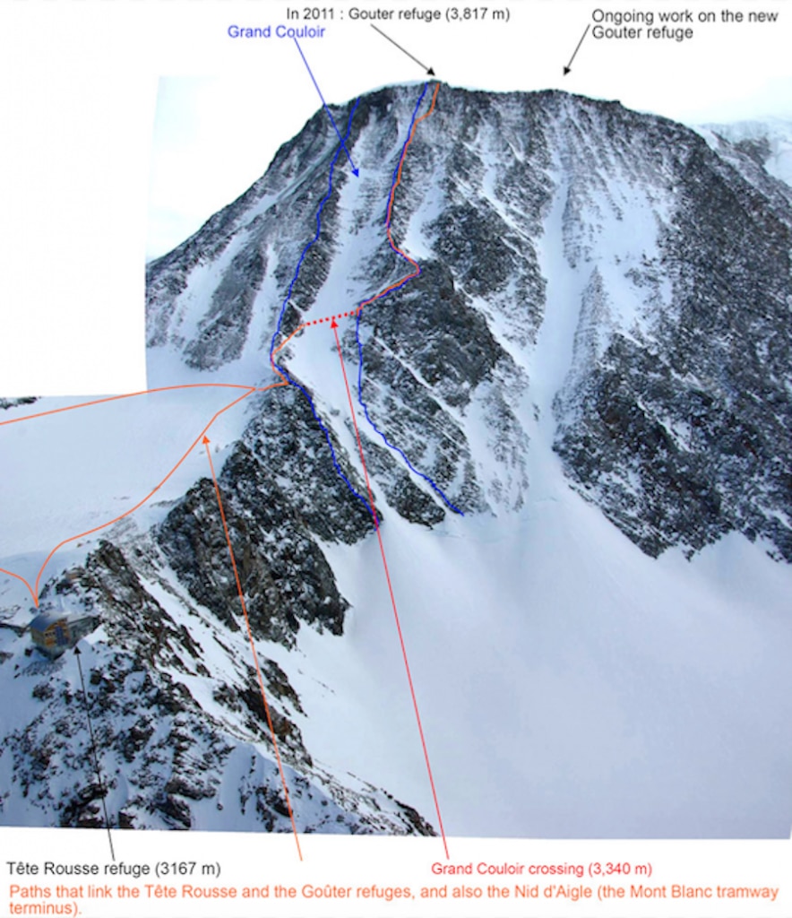 Versante francese del Monte Bianco. Foto via Fondation Petzl 