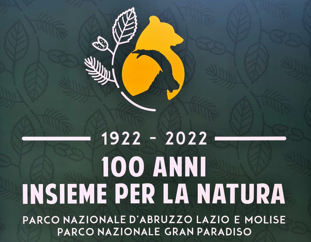 Il logo del centenario dei Parchi