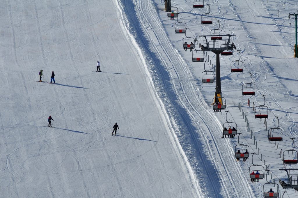 Sassotetto, sciatori e impianti