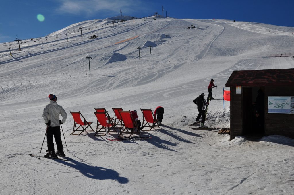 Sciatori a Monte Sassotetto