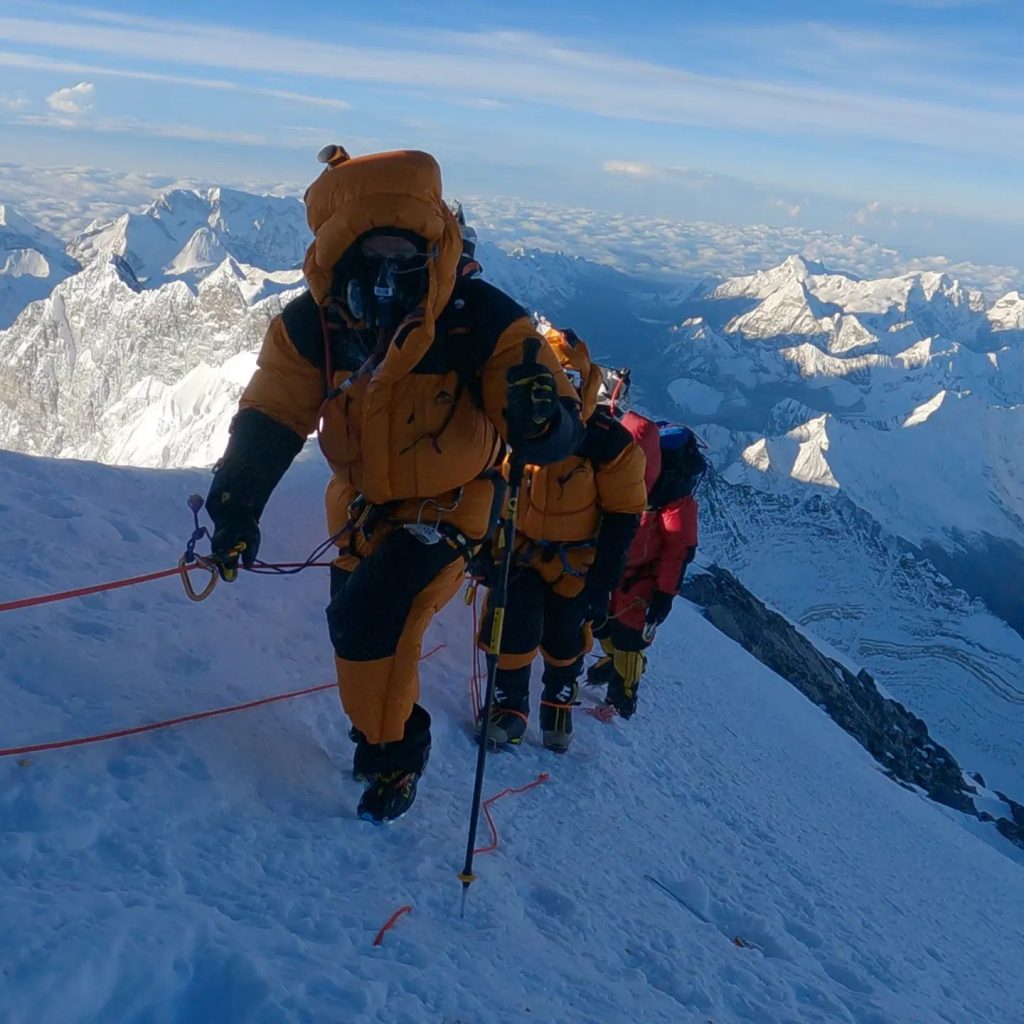 Verso la vetta Lanfri Montanari. Foto Lanfri FB