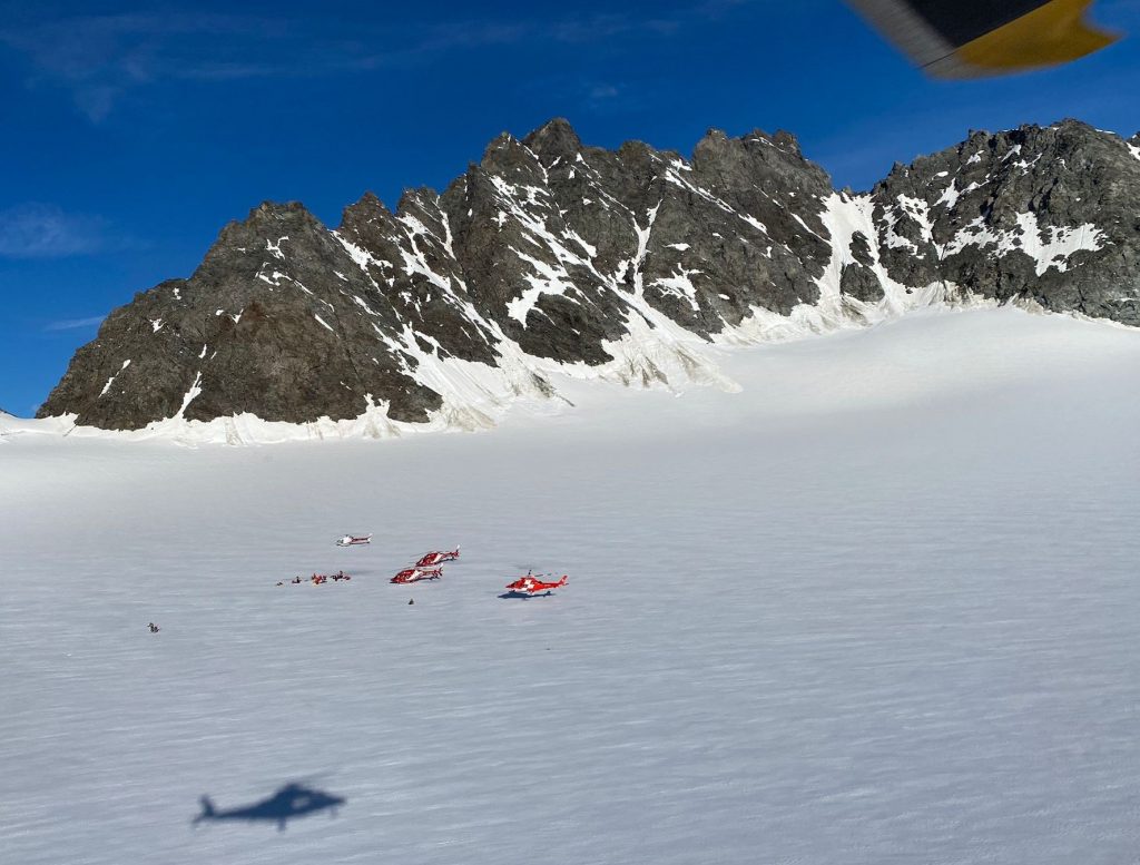 Intervento sul Grand Combin. Foto Rega