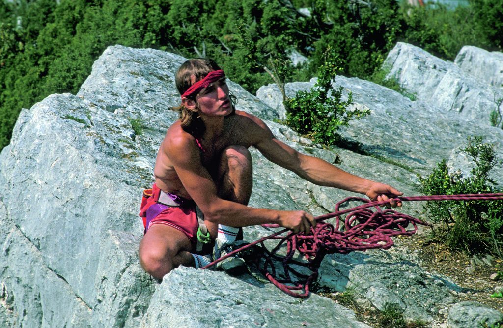 Verdon, 1983. Patrick Edlinger. Foto A. Gogna / K3