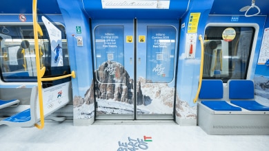 Photo of Le montagne delle Olimpiadi Milano-Cortina 2026 invadono la metropolitana di Milano