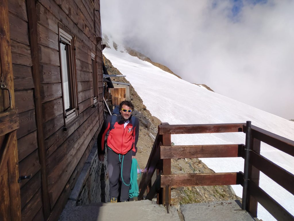 Antonio Montani a Capanna Gnifetti