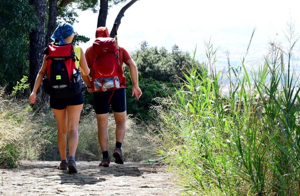 Monte Mario, escursionisti sulla Via Francigena