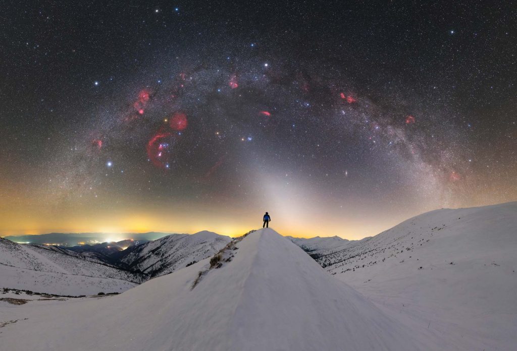 “Winter sky over the mountains” – Tomáš Slovinský. Low Tatras, Slovakia