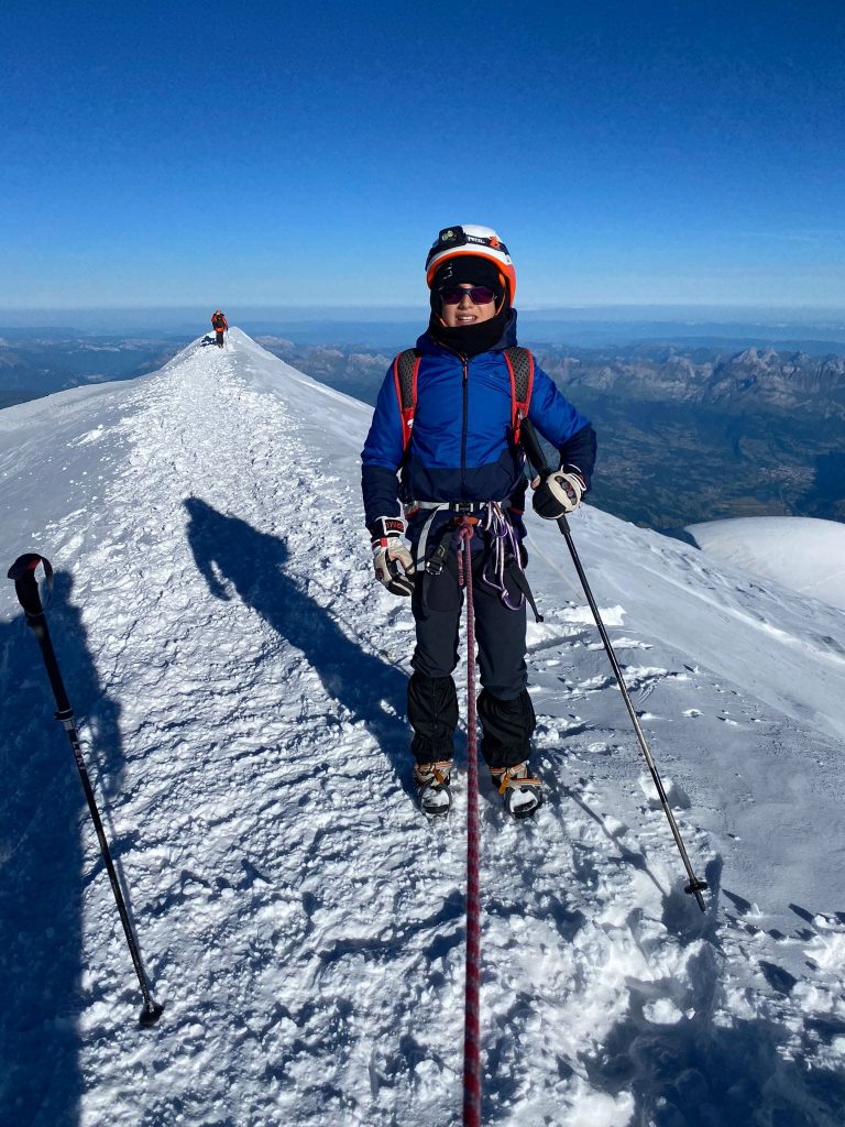 Federico Tomasi in vetta al Monte Bianco - Foto Fabio Tomasi