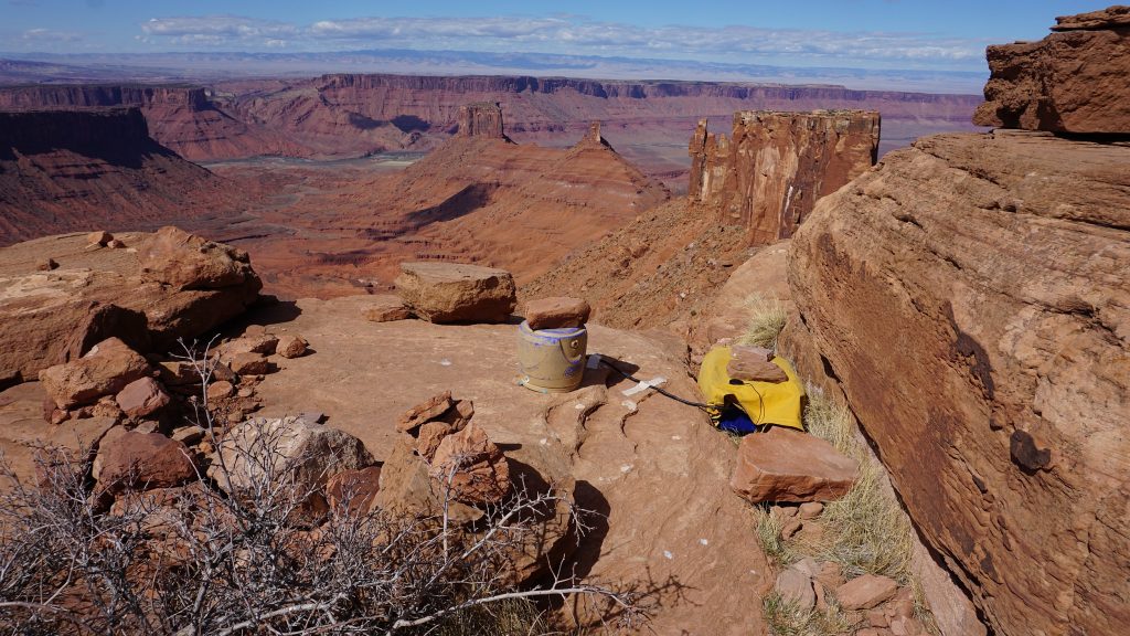 Misurazioni sulla Castleton Tower  ©Geohazards Research Group, University of Utah