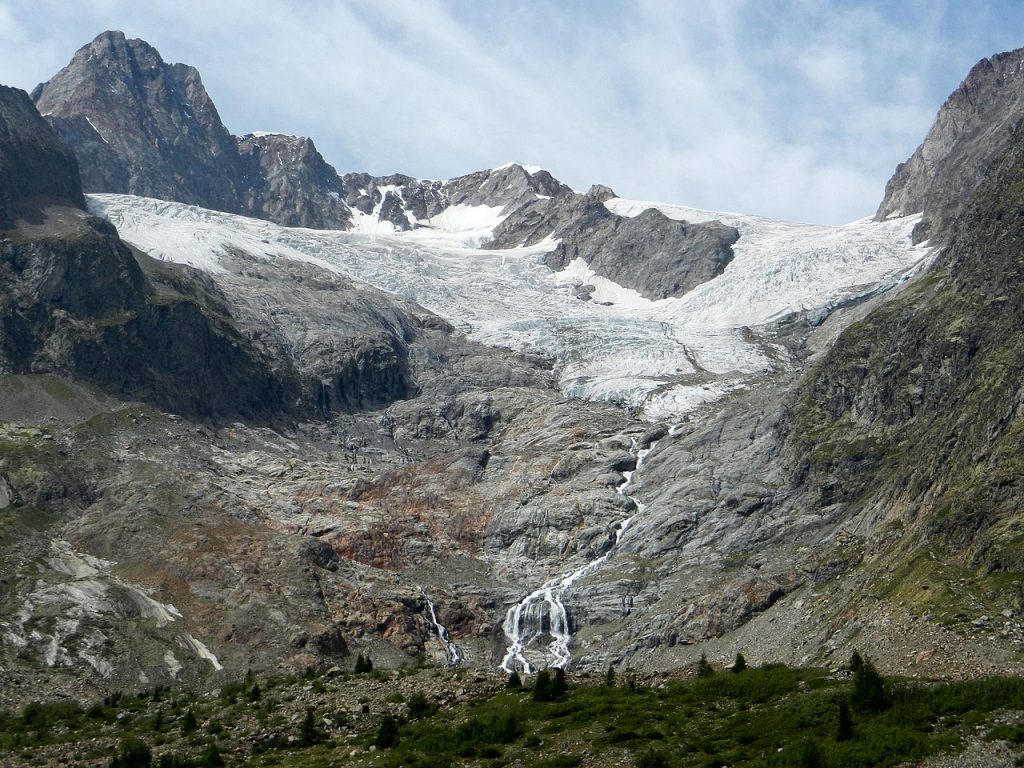 Ghiacciaio della Lex Blanche (Val Veny, Courmayeur), 2015 - Foto Wikimedia Commons @Bbruno