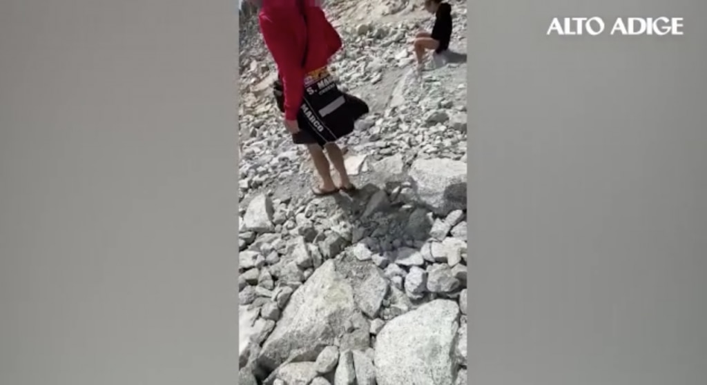 Screen da video quotidian Alto Adige ripreso il 18 giugno