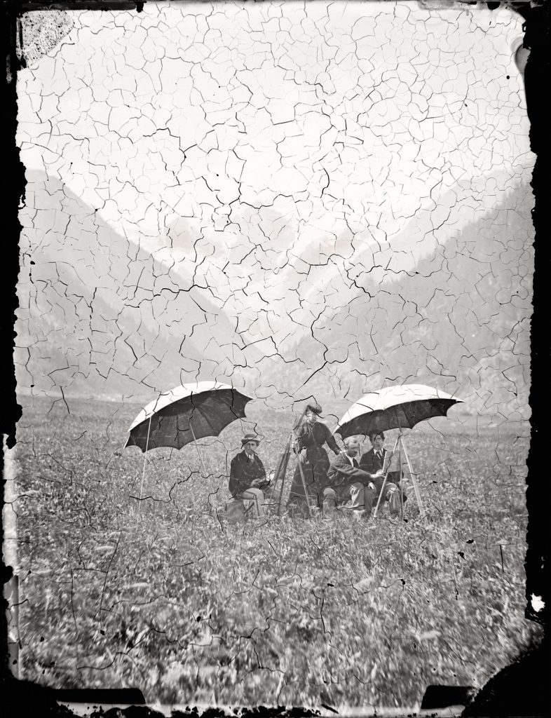 ANNIBAL OTTINO. Cogne, prati di Sant’Orso.Fine anni ’60, primi ‘70 dell’OttocentoLastra al collodio umido Aosta, coll. privata G. Fedele 041_A.OTTINO