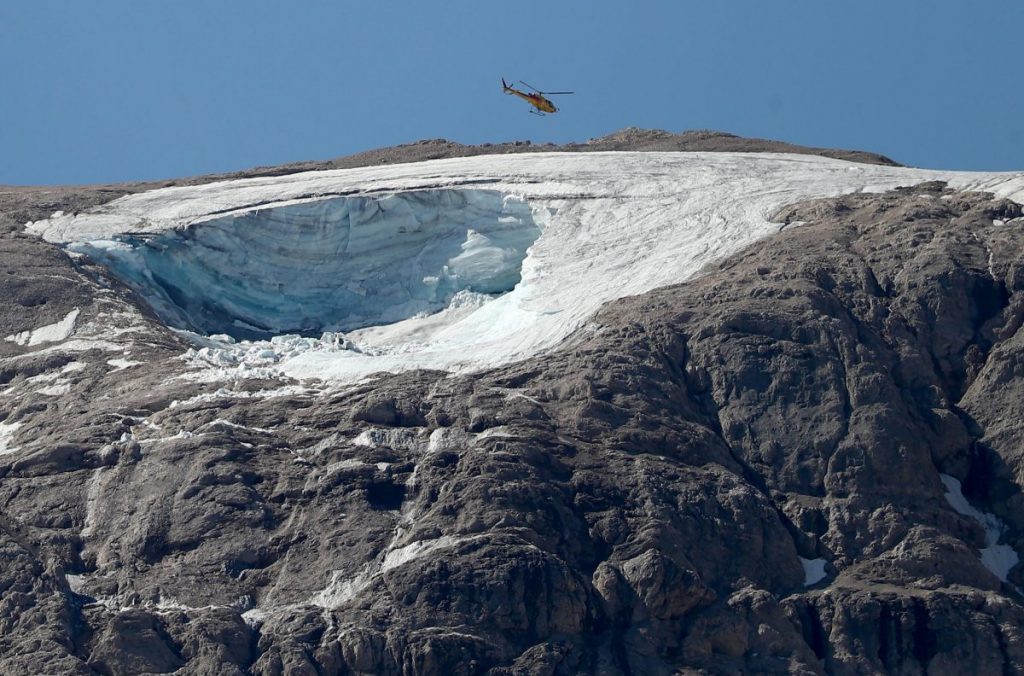 marmolada, crollo, tragedia