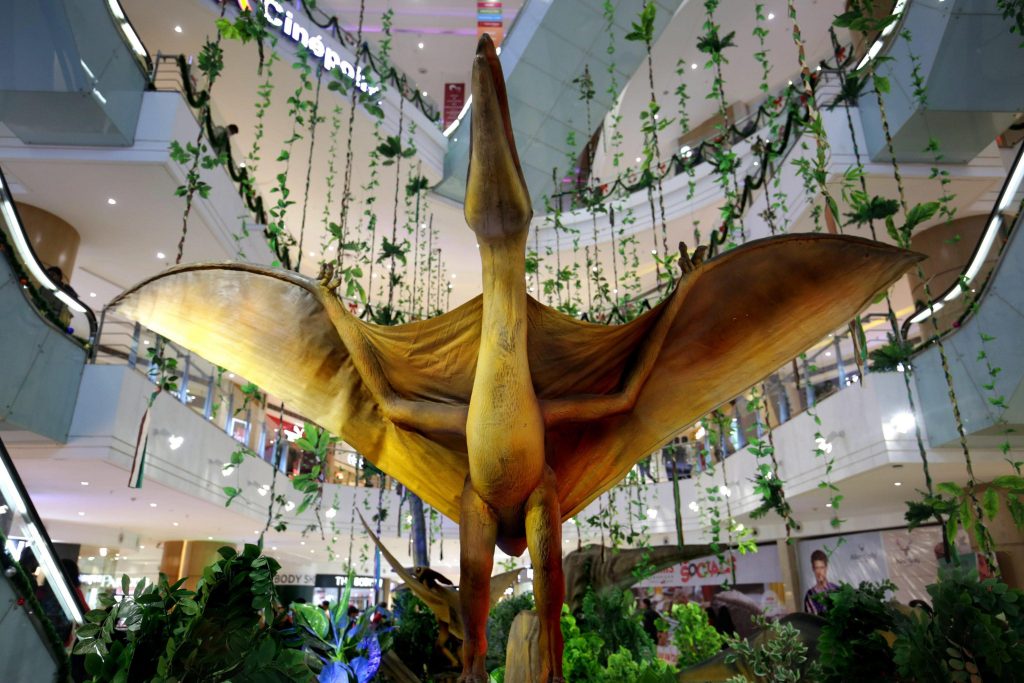 Ricostruzione di uno pterosauro - Foto ANSA/EPA/PIYAL ADHIKARY