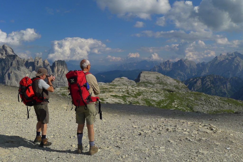 Escursionisti a Forcella Lavaredo