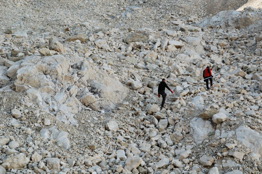 Gran Sasso, il Calderone alla fine dell