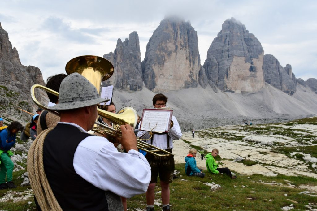 Musica al rifugio Locatelli-Innerkofler