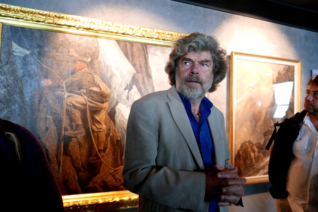 Reinhold Messner nel MMM di Plan de Corones