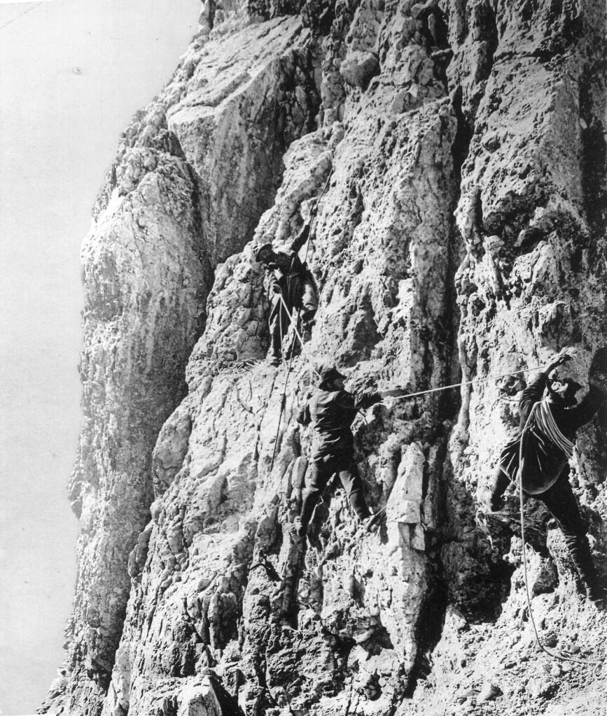 Alcuni momenti della salita al Cimon della Pala, tratti dal libro di Wundt