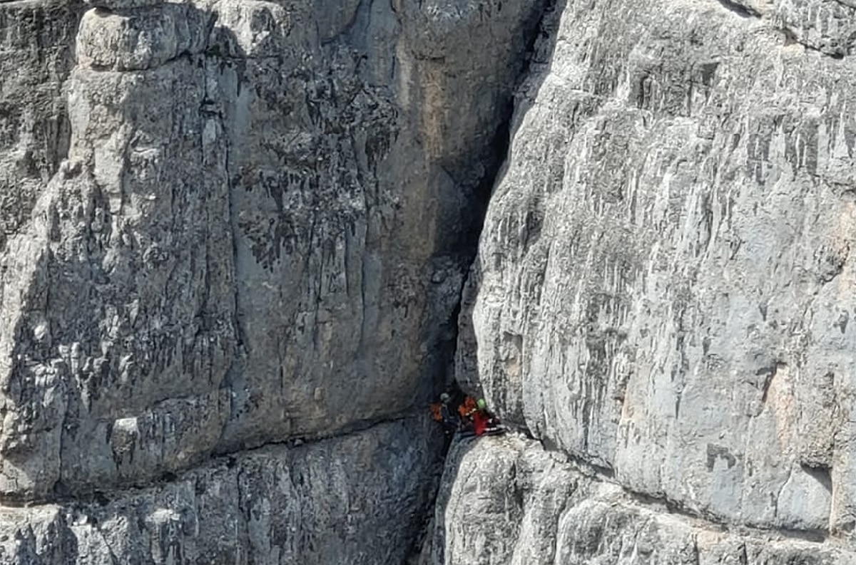 FOTO REPERTORIO- Ferrata degli Alleghesi - Foto CNSAS Veneto