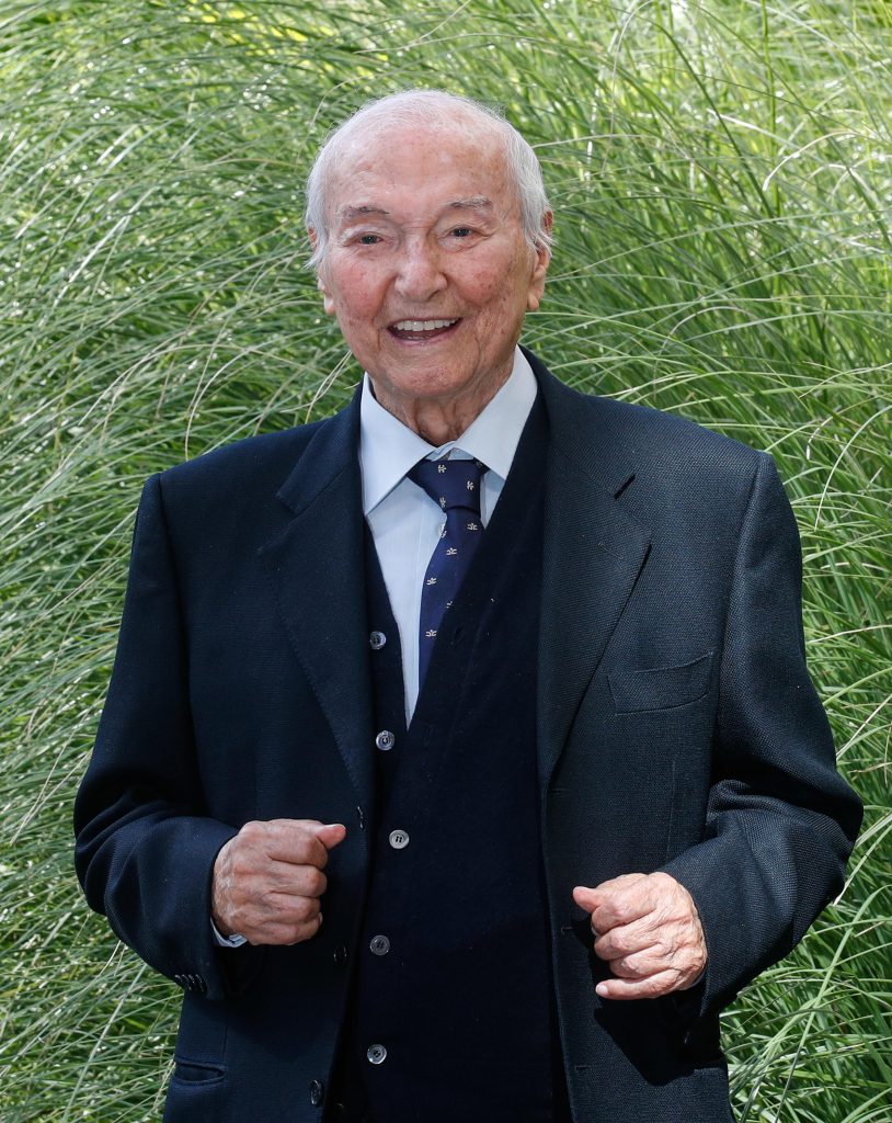 Piero Angela alla Rai durante la presentazione della nuova stagione di