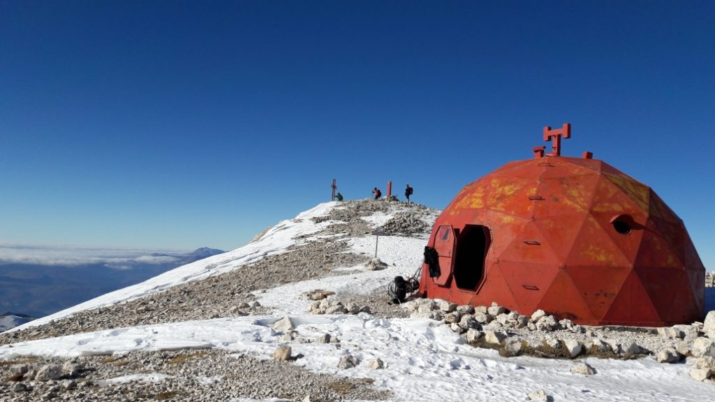 Il Bivacco Pelino prima dell