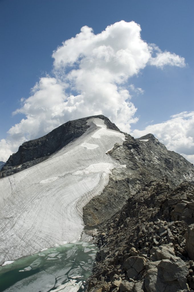 Il ghiaccio Corvatsch nel luglio 2006 - Foto Wikimedia Commonss @Matism