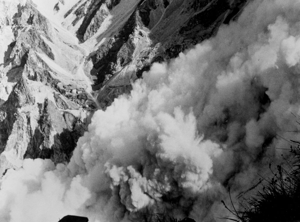 Le cave di Carrara negli anni Sessanta - Foto ANSA ARCHIVIO