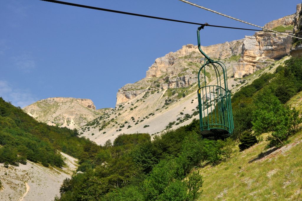 La cestovia del Vallone di Taranta 