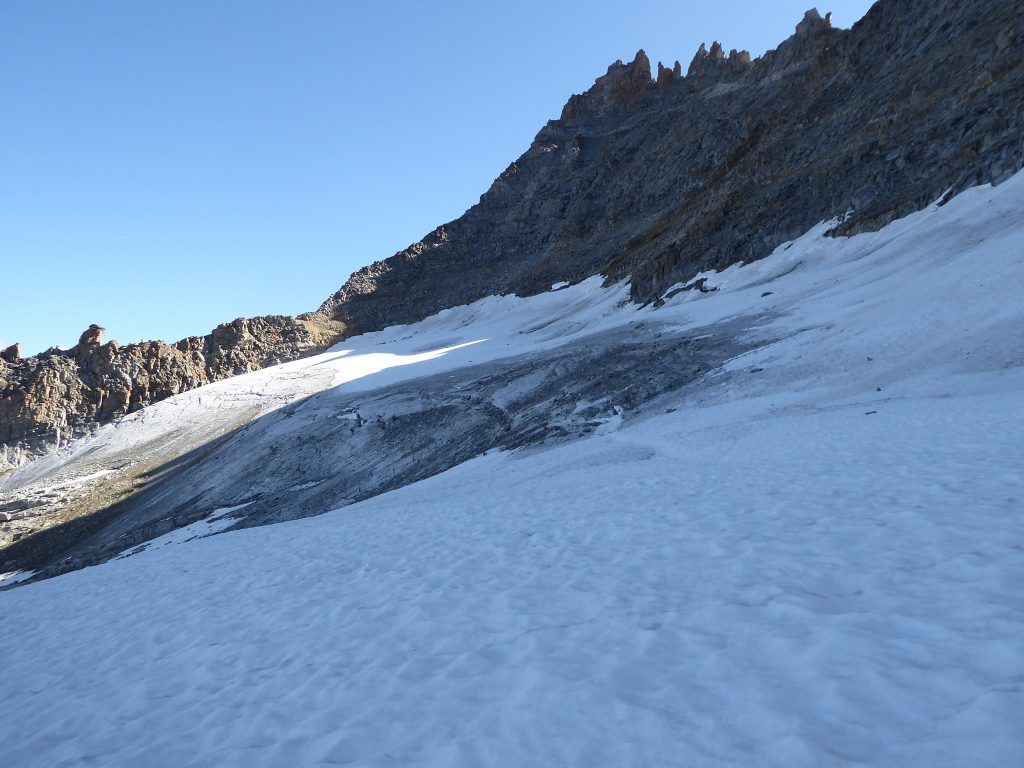 Il ghiacciaio di Montandayné - Foto FB CAI - Sezione di Firenze