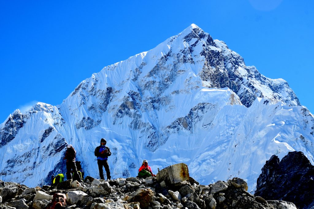 Il Nuptse dal sentiero tra Lobuche e Gorak Shep