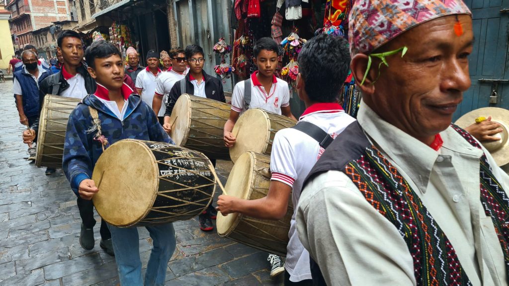 Musica in strada a Bhaktapur
