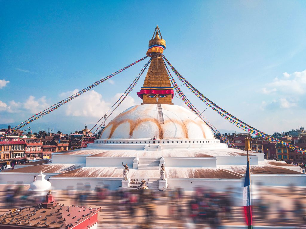 Boudhanath, Kathmandu. Foto via Unsplash