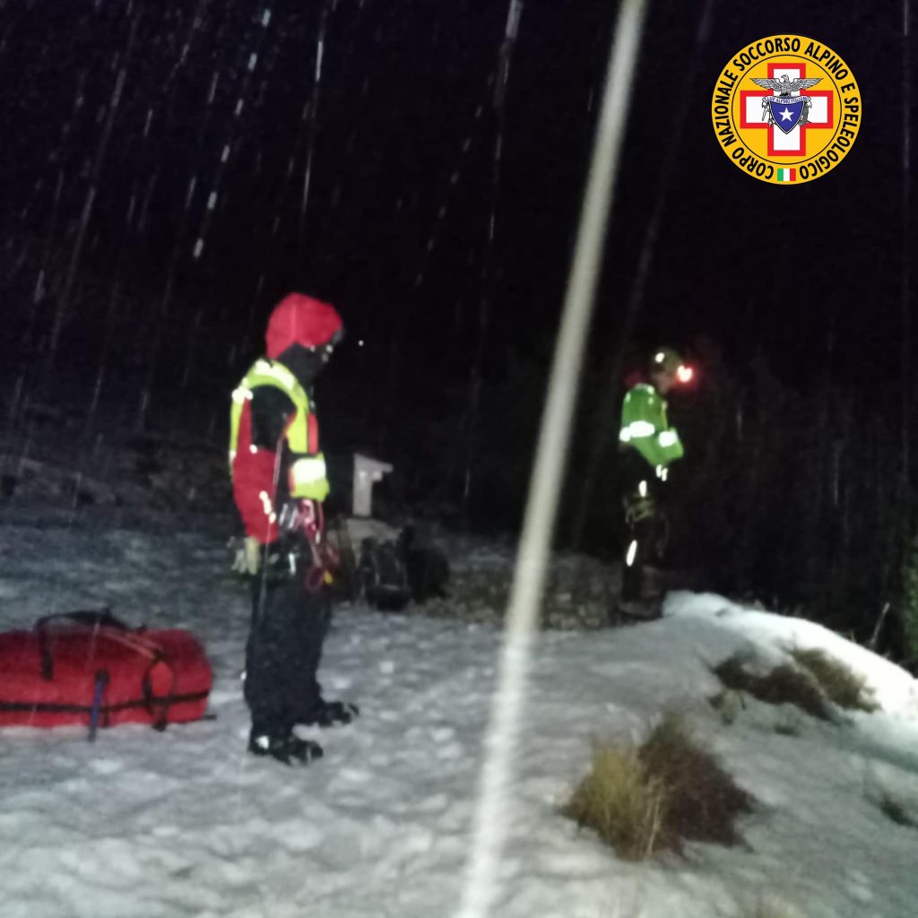 Foto FB Soccorso Alpino e Speleologico Abruzzo