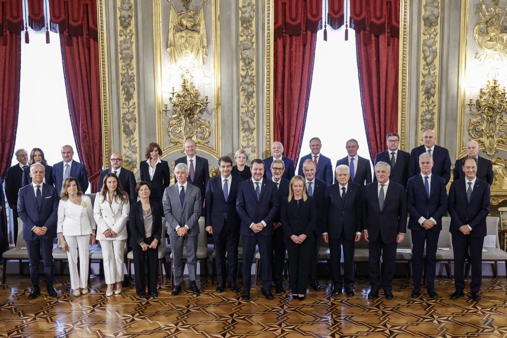 Il neo Governo di Giorgia Meloni. Foto ANSA