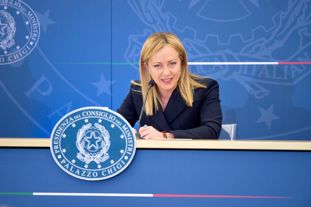 La presidente del Consiglio Giorgia Meloni. Foto ANSA/ UFFICIO STAMPA PALAZZO CHIGI/ FILIPPO ATTILI