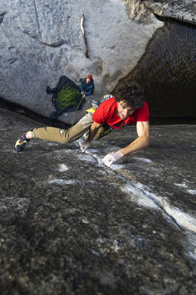 Jacopo Larcher su Meltdown. Foto: Andrea Cossu - Onsen Productions