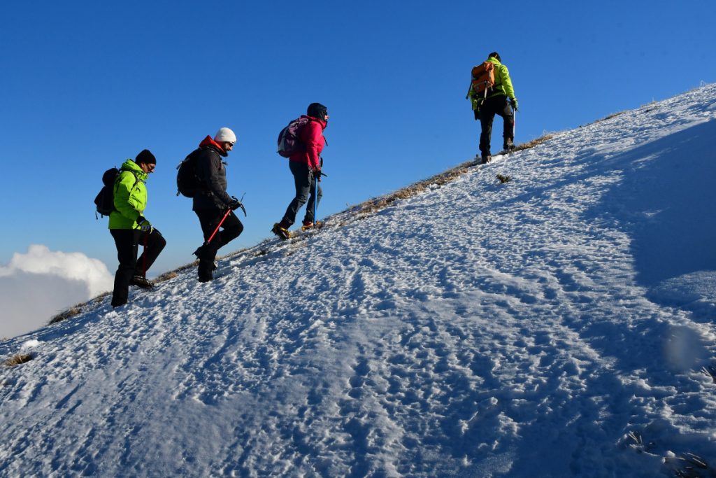 Un corso di alpinismo invernale alla Maielletta