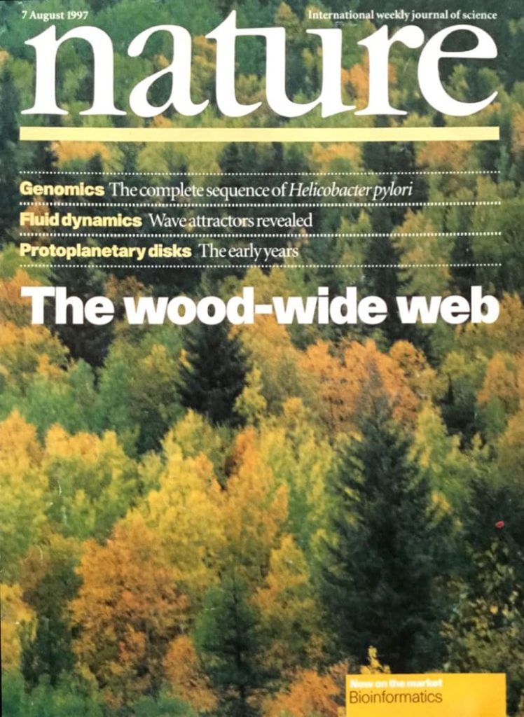 La copertina di nature del 1997