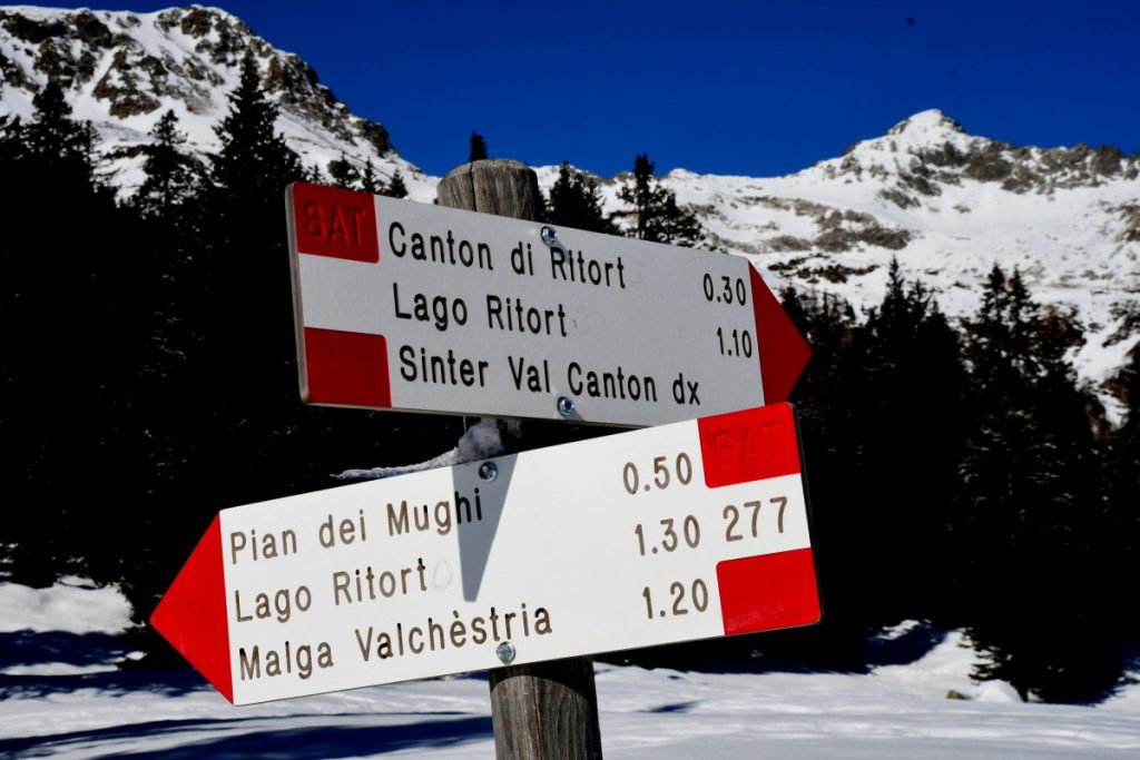 Cartelli a Malga Ritort
