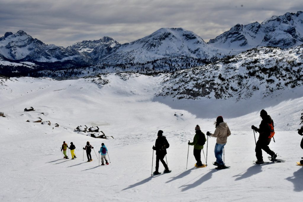 Discesa verso il rifugio Sennes