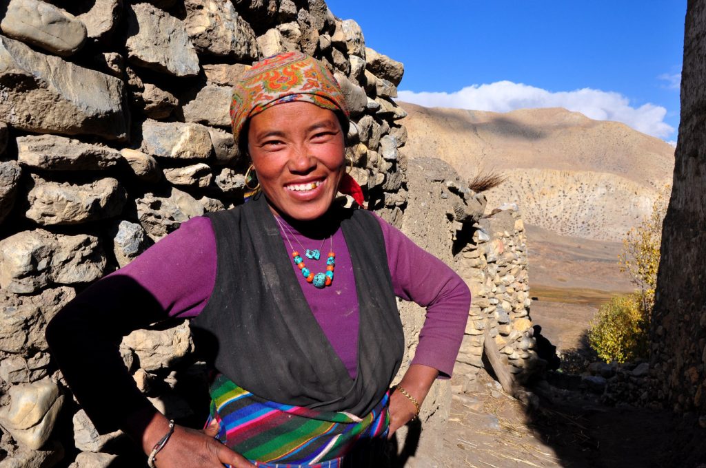 una donna del Mustang (Nepal)