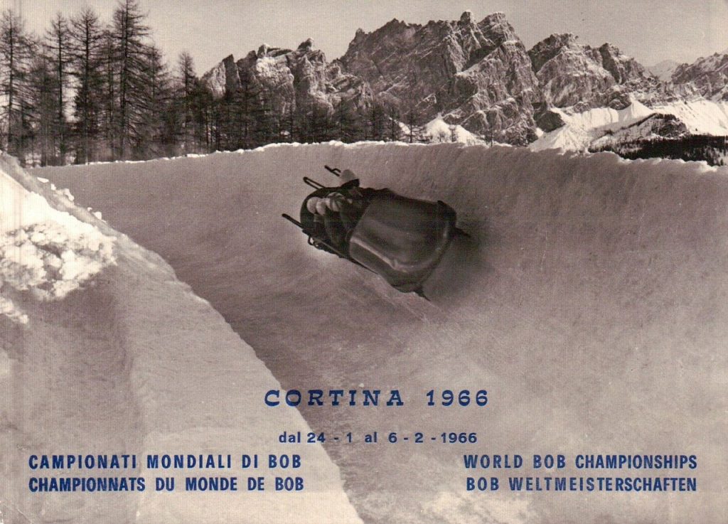 Cortina 1966 - Campionati mondiali di bob - Foto Wikimedia Commons