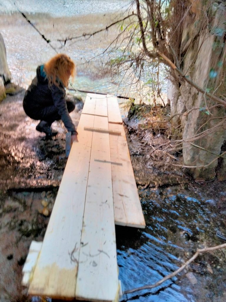 Passerelle allestite dall