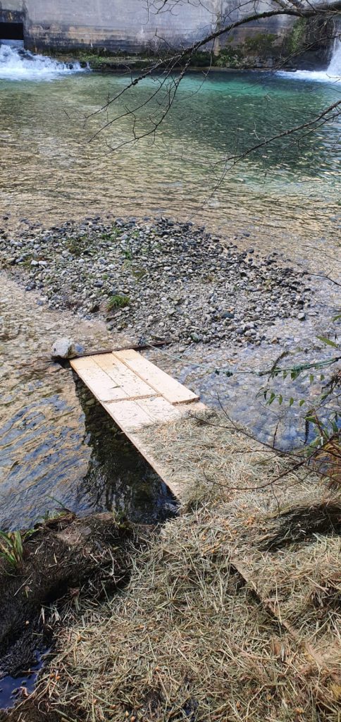 Passerelle allestite dall