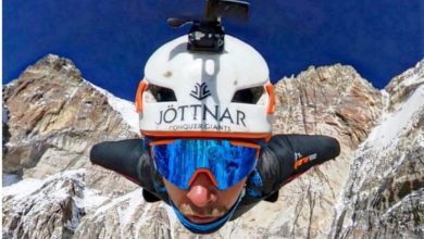 tim howell, tuta alare, aconcagua